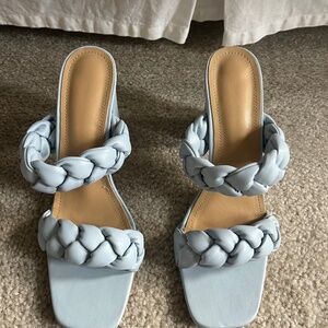 Baby blue heels
